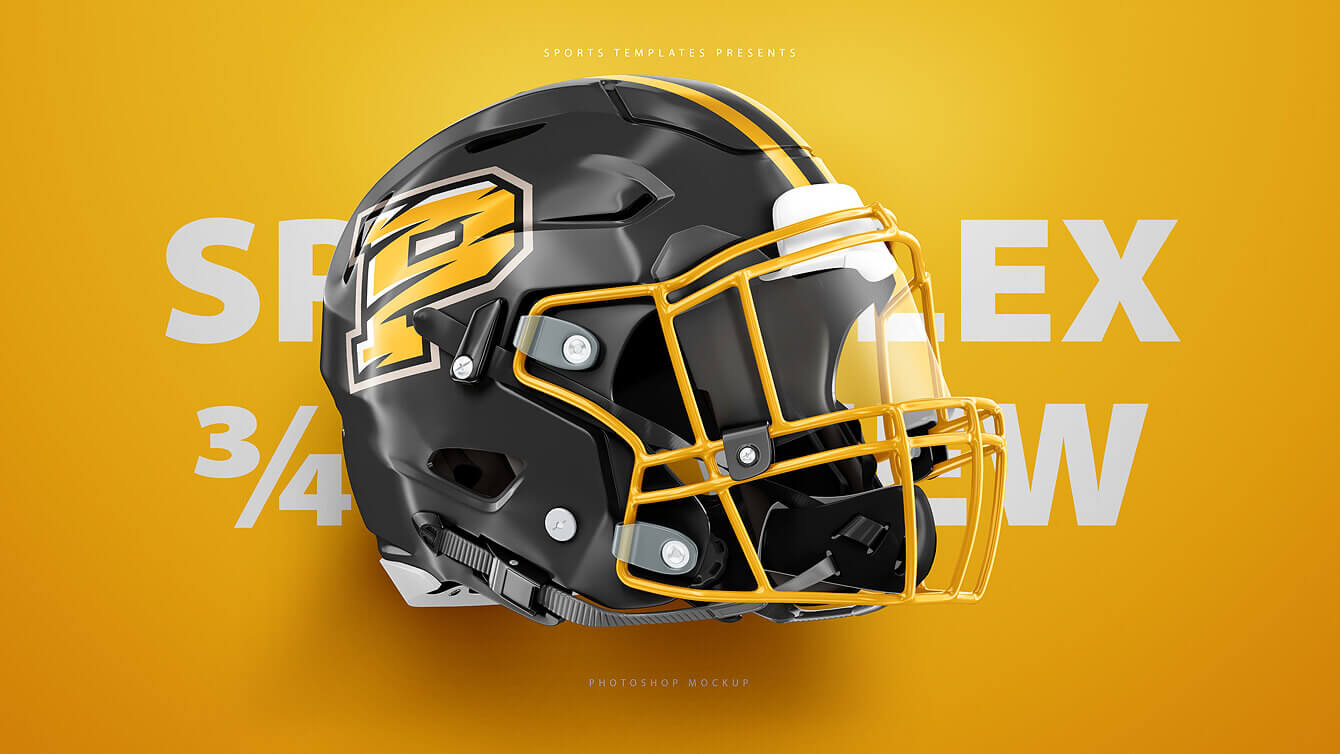 ShadowFlex Helmet Mockup Template - Premium - Side View