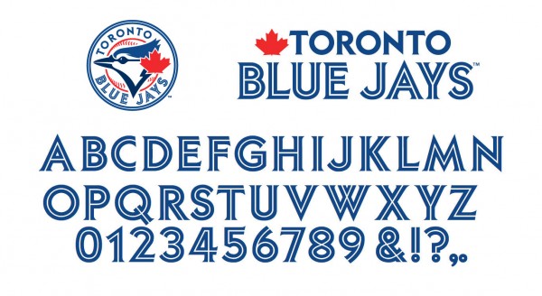 blue jays jersey font