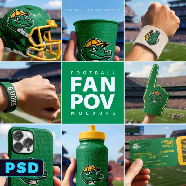 Football Fan POV Mockup Pack